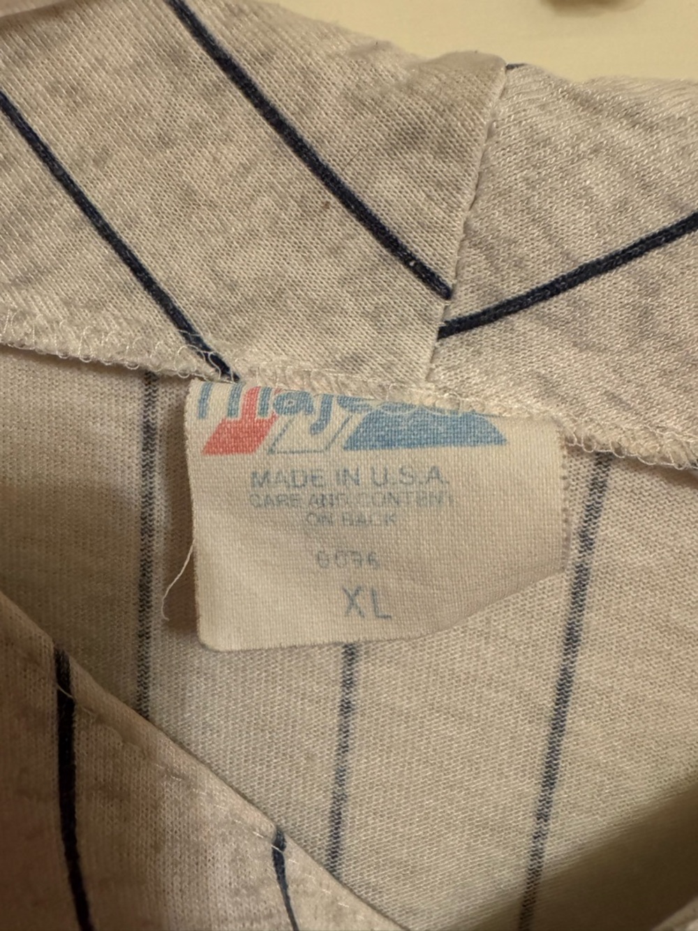 Vintage Boston Red Sox Majestic US Made Pinstripe Baseball Jersey Size X-Large - Picture 3 of 4